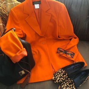 Harve Benard orange blazer